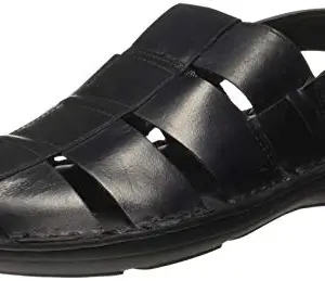 Ruosh Adults-Men Black Outdoor Sandals-7 UK/India (40 EU) (1231531010)