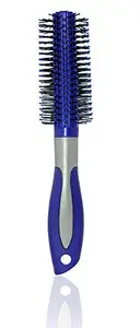Ekan Professionals Round Hair Brush with Handel for Curly Hairs Men and Women 15 Gram pack of 1 (Blue)