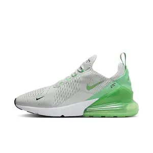 Nike AIR MAX 270-LIGHT Silver/Green SHOCK-BLACK-WHITE-AH8050-027-11UK