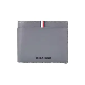 Tommy Hilfiger Drammen Men Leather Global Coin Wallet - Grey