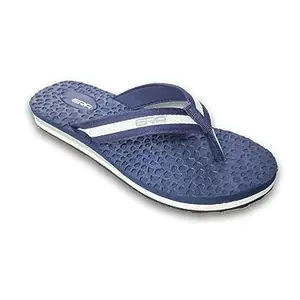 ERA Women's Ultra Soft Orthopedic Textured Flip Flop Slippers Foot Bed Comfortable Anti Skid Flipflops Chappals – Size 05, Nacy Blue Color