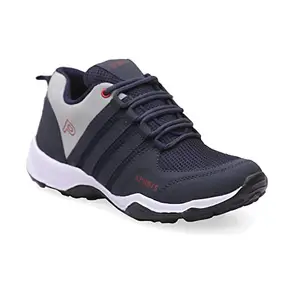 JAVIO Men Casual Navy Blue Sport Shoes Stylish Gym Cycling Running Walking Training Trendy Comfort Shoes for Men and Boys