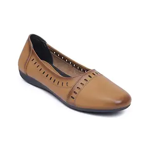 Zoom Shoes Women's Tan Leather Bellies (NV-125)