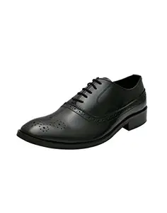 HiREL'S Men's Black Formal Shoes-6 UK/India (39 EU) (hirel920)