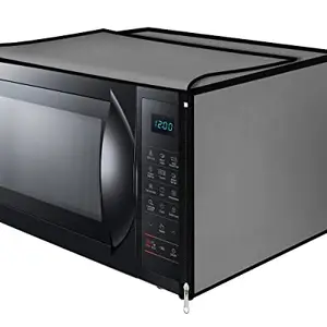 Vintage Pro Nylon, Polyvinyl Chloride (PVC) Microwave Oven Cover Suitable for All Major Brands of Size 41X51X36CMS (Grey)