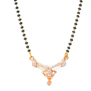 Mangalsutra for Women Imitation Jewllery Rose Gold Pendent for Daily Uses Fancy suitable for all Wearing clothes Pack of 1