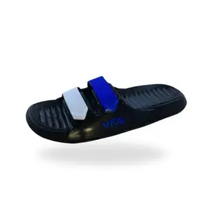 Men's Slides with Soft Sole, Soft Bakkal, and Best Grip, Multicolour (Blue, UK Footwear Size System, Adult, Men, Numeric, Medium, 9)