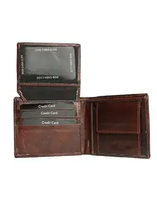 The Brown Hide TBH Genuine Leather Bi-Fold Slim Wallet for Men and Boys - Ultra Strong Design with Multiple Card Slots and Currency Compartment - Stylish and Durable