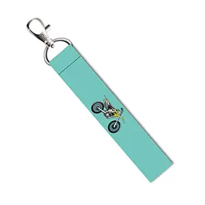 ISEE 360® Bike Racer Lanyard Bag Tag with Swivel Lobster for Gift Luggage Bags Backpack Laptop Bags Travelers Students Worker L X H 5 X 0.8 INCH