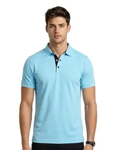 AWG ALL WEATHER GEAR Collar Tshirts | Half Sleeves Plain-Regular Fit | Dryfit Solid Polo T-Shirt | Sports wear Casual Tees | Moisture Wicking Activewear | Lightweight Quick Dry Gym & Running Polo