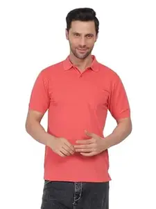 Tide & Sail Mens Stylish Polo T Shirts for Men Plain Polo T Shirt Man Solid Casual T Shirt with Comfortable Fit for All-Day Wear