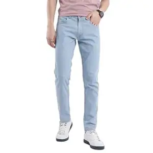WROGN Men Cotton Blend Jeans | Solid | Mid Rise | Slim Fit