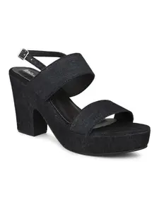 Inc.5 Women Black Solid Platform Heels