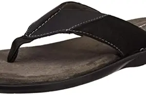 Clarks Men's Black Leather Outdoor Sandals-9 UK (43 EU) (26147716)