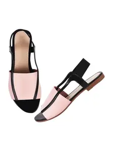 TRYME Flatform Sandals for Girls Casual and Stylish Flat Sandals for Walking, Working, All Day Wear