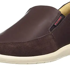 Red Chief Men's Casual Shoes Brown Leather Boat (RC3723 003), 10 UK
