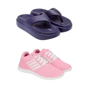 ZENWEAR Extra Soft Classic Casual wear with Ultra Soft Flexibility Technology Heels for Women's/Girl's(6112+1704) Multicolor