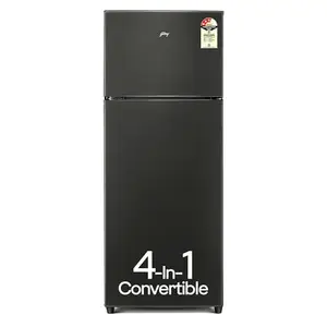 Godrej 272 L 3 Star 4-In-1 Convertible Technology | 30 days Farms Freshness | 95%+ Food Surface Disinfection | Inverter | Frost Free | Double Door Refrigerator (RF EON 294C RCIT FS ST, Fossil Steel)