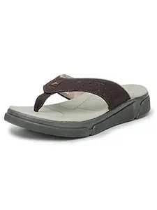 ABROS Men's AWPG3065N Slipper_Brown/Beige_8UK