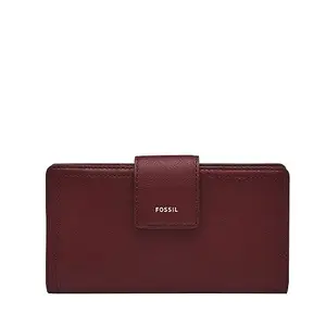 Fossil Women Logan Maroon Western Wallet Sl7830243, Red