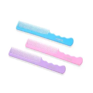 Zodiacs Hair Combs, Fine Tooth Styling Combs, Set of 3, Blue Pink Purple