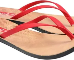 WALKAROO WL7020 Womens Regular Wear Sandals for Indoor & Outdoor - Red