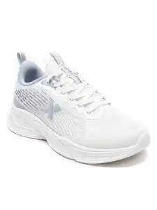 XTEP Canvas White,Light Grey Blue Running Shoes for Men Euro- 43