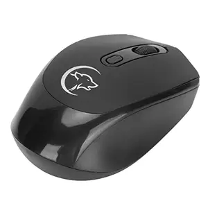 Liujaos RGB Mouse, Wireless Mouse Portable Plug and Play for Office for Entertainment for Leisure(Black)