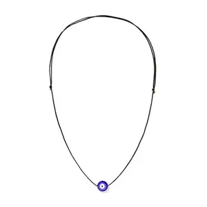 Kaushey loom & craft Evil Eye Necklace Choker Evil Eye Pendant Handmade Jewelry Nazar Protection Necklace for Men Women Kids. (EVIL 4 PCS)