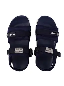 AADI Men's Blue Synthetic Leather Daily Use Casual Sandals & Floaters