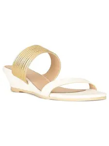 Bata Women's Erika Mule E White Slipper-4 Kids UK (6711272)