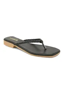 Longwalk Women Casual Flat Sandals Black-W-2405