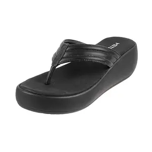 Metro Women Black Wedge Heel Fashion Slip-on Sandal UK/5 EU/38 (34-177)