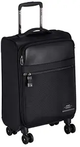 Samsonite Vestor 55 cms Cabin Luggage/Trolley Bag Polyester Suitcase Laptop Bag | Office Bag for Men Women, Black
