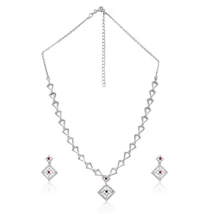 925 SILLER Pure Silver Necklace Set NL1008
