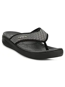 Campus Men's GC-SL-06 BLK/BEIGE Outdoor flip flop slipper-UK/8