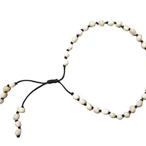 Natural White Chirmi Gunja Ratti Bracelet Bracelet Band For Men And Women (Thread Red)