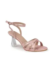 Iconics Women Sandal,Peach,UK-4