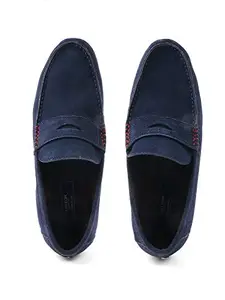 Carlton London Men's Blue Formal Shoes Navy Leather Shoes-10 UK (44 EU) (11 US) (CLM-1693)