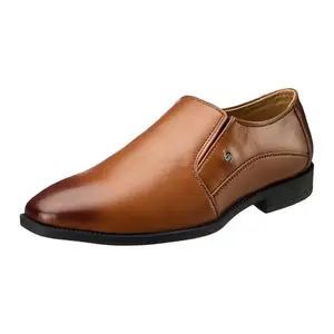 Duke Men's Sleek Formal Shoes | Classic & Stylish Dress Shoes for Office, Business, and Special Occasions | Comfortable & Durable Men's Footwear Tan