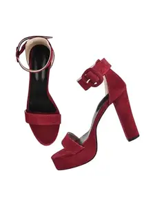 TRYME Ravishing Stylish Block Heel sandals Casual Voguish Comfortable Sole Party Heels for Girls & Women