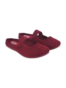 Shoetopia Comfortable Cozy & Chic Flat Cherry Mules for Women & Girls /EU41
