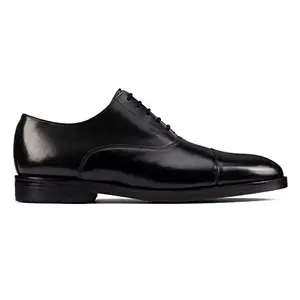 Clarks Men's Oliver Cap2 Black Leather Derby-6 UK (26155167