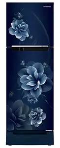 Samsung 236L 2 Star Inverter Frost-Free Double Door Refrigerator Appliance (RT28C3122CU/HL,Camellia Blue), Base Stand Drawer 2023 Model price in India.