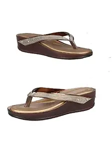 WalkTrendy Womens Synthetic Copper Open Toe Heels - 4 UK (Wtwhs469_Copper_37)