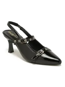 Valiosaa Women's Black Heels Size-39 1848