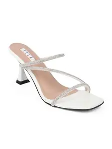 ELLE Women Sandal,White,UK-6