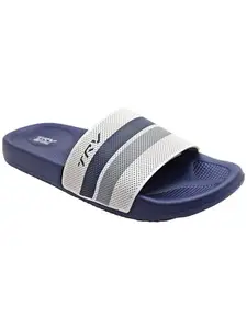 TRV Coco-Amaze_CB Blue Slipper for Men's Flip Flops Home Fashion Slides Open Toe Non Slip-6 Kids UK