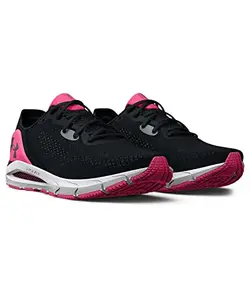 Under Armour UA W HOVR Sonic 5 Women's Running Shoes,BLK/PNK,7.5