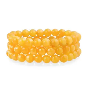 Hot And Bold Unisex Adult Matching Natural Multi Layer Tiple Protection Gem Stone Beads Stacked Combo Bracelets.